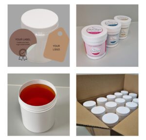Private Labeling: Dosen mit eigens für den Kunden erzeugtes Label.